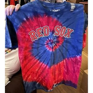 Liquid Blue Boston Red Sox Tie Dye XL MLB Baseball Graphic‎ T Shirt NWT